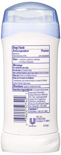 ZDove Anti-Perspirant Deodorant - Sensitive Skin, 2.6 oz (Pack of 3) Avelisse