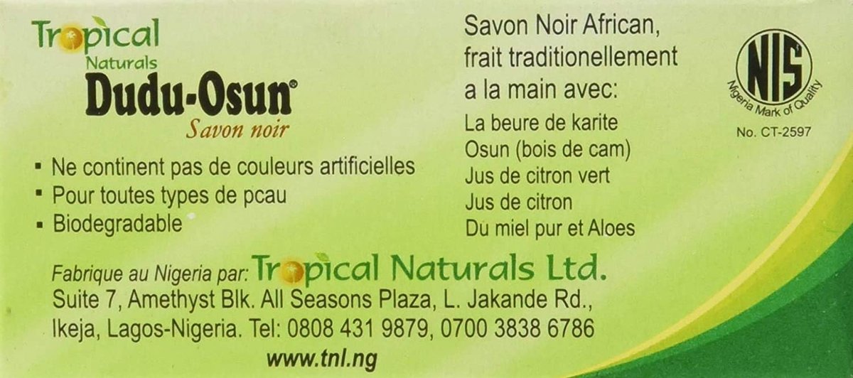 Dudu-Osun Black Soap 5-Pack - Original African Black Soap for Face and Body, 26.45 oz Avelisse
