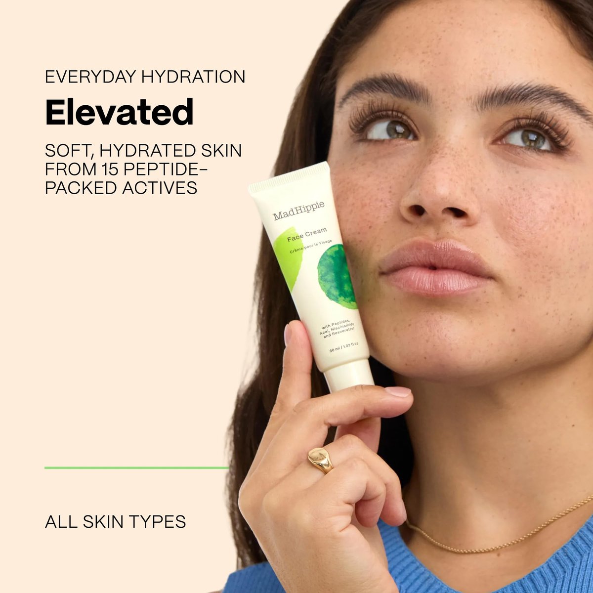 Mad Hippie Age-Defying Face Cream – Face Moisturizer with Niacinamide, Peptides & Argan Oil (1.02 oz) Avelisse