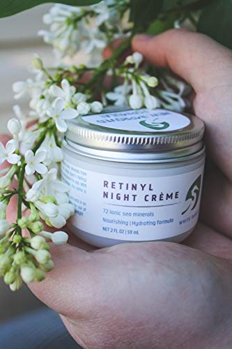 White Egret Night Creme with Retinol | Hydrating Anti-Aging Moisturizer, 2 Fl Oz - görsel 4