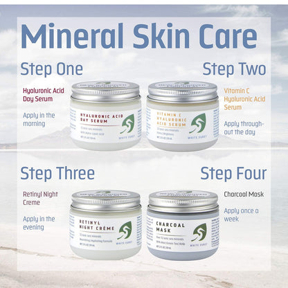 White Egret Night Creme with Retinol | Hydrating Anti-Aging Moisturizer, 2 Fl Oz