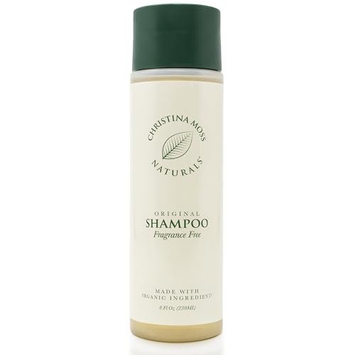 Christina Moss Naturals Unscented Shampoo - Natural & Organic, Sulfate-Free, Paraben-Free, Cruelty-Free, Vegan, 8 oz Avelisse