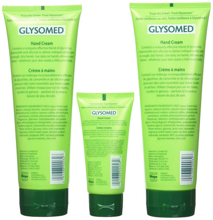 Glysomed Hand Cream Combo 3 Pack – 2 Large Tubes (8.5 Fl Oz Each) + 1 Purse Size (1.7 Fl Oz) Avelisse