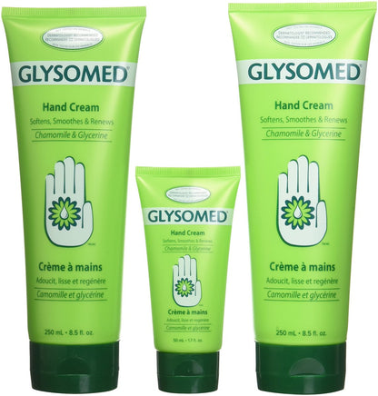 Glysomed Hand Cream Combo 3 Pack – 2 Large Tubes (8.5 Fl Oz Each) + 1 Purse Size (1.7 Fl Oz) Avelisse