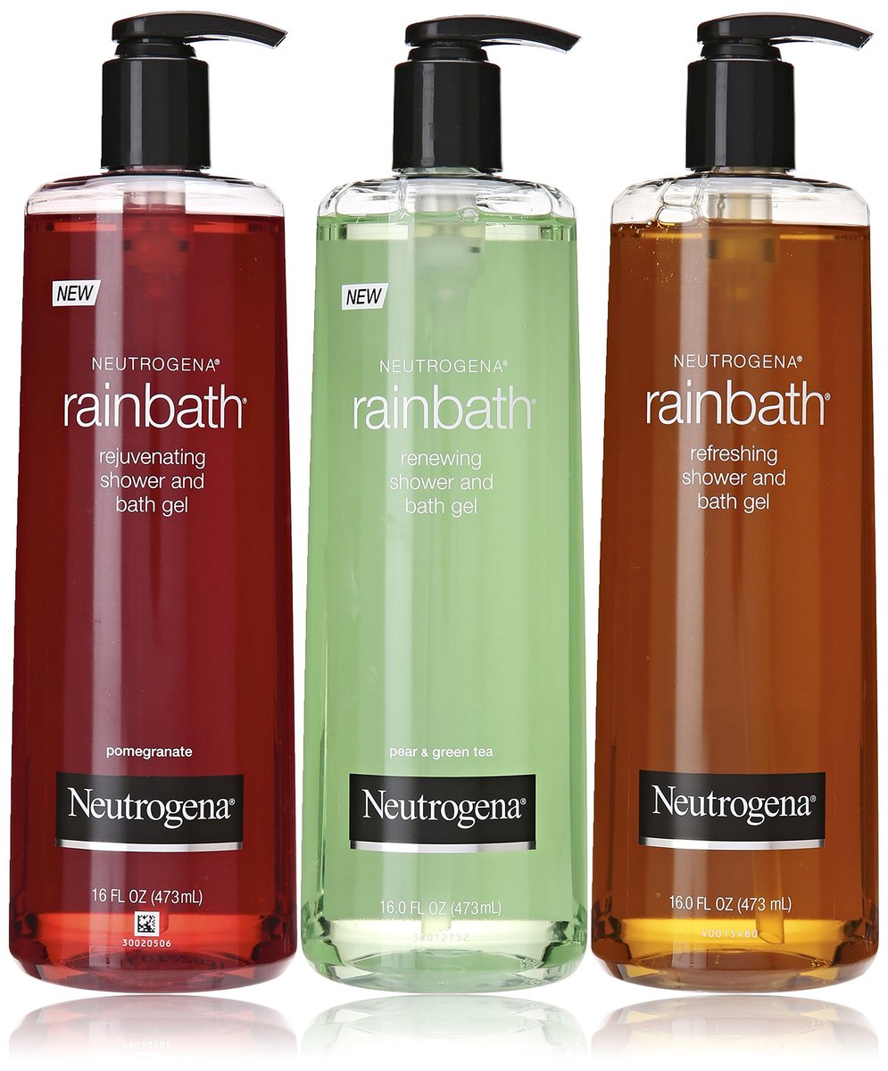 Neutrogena Rainbath Body Wash Variety Pack (Pack of 3) – Original, Pomegranate & Pear Green Tea, 16 fl oz Each Avelisse