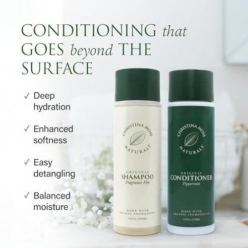 Christina Moss Naturals Organic Conditioner - No Silicones, No Parabens - 8 oz Avelisse