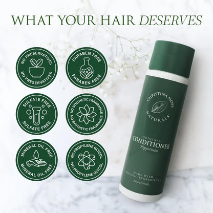 Christina Moss Naturals Organic Conditioner - No Silicones, No Parabens - 8 oz Avelisse
