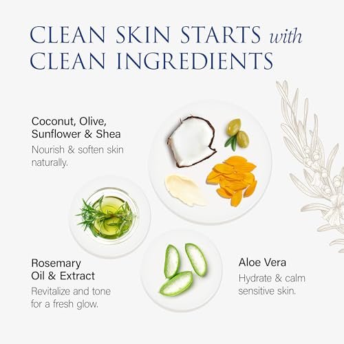 Christina Moss Naturals Gentle Facial Cleanser – Organic Face Wash for All Skin Types, Fragrance-Free, Paraben-Free, Sulfate-Free, 4 oz Avelisse