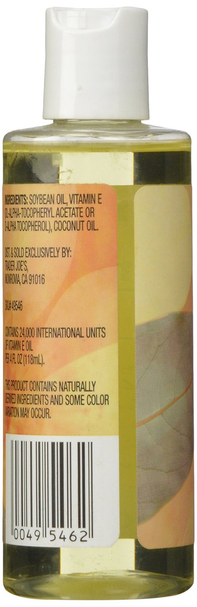 Trader Joe's Vitamin E Oil – 4 oz Moisturizing Skin & Hair Treatment