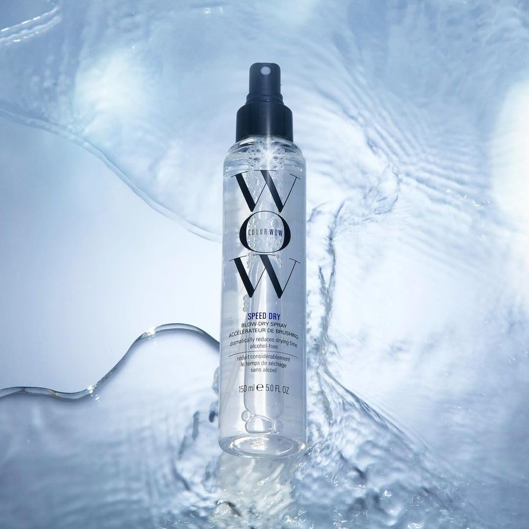 COLOR WOW Speed Dry Blow Dry Spray – Cut Blow Dry Time by 30% | Heat Protectant & Anti-Breakage | Cruelty-Free & Gluten-Free Avelisse