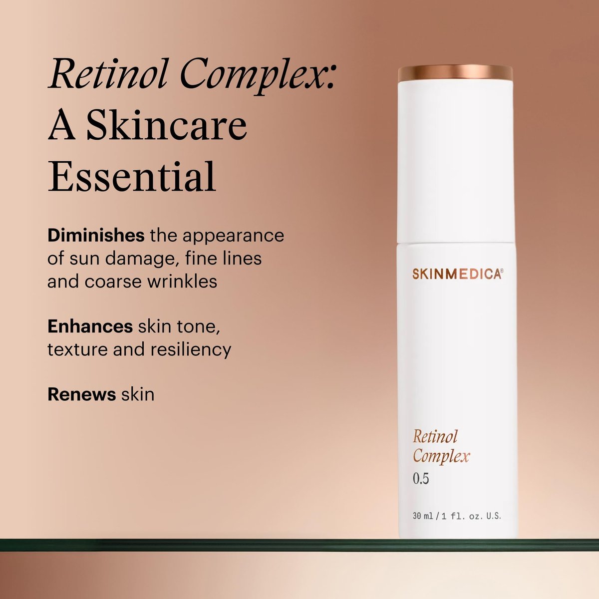 SkinMedica Retinol 0.5 Complex - Age-Defying Retinol Serum for Face, Reduces Fine Lines & Wrinkles, 1 Fl Oz Avelisse