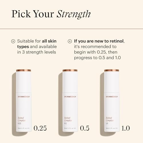 SkinMedica Retinol 0.5 Complex - Age-Defying Retinol Serum for Face, Reduces Fine Lines & Wrinkles, 1 Fl Oz Avelisse