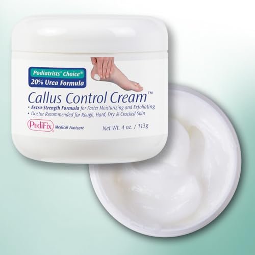 Pedifix Podiatrists' Choice 20% Urea Callus Control Extra Strength Foot Cream - 4 oz - Professional Treatment for Dry, Cracked Feet & Callus Relief Avelisse