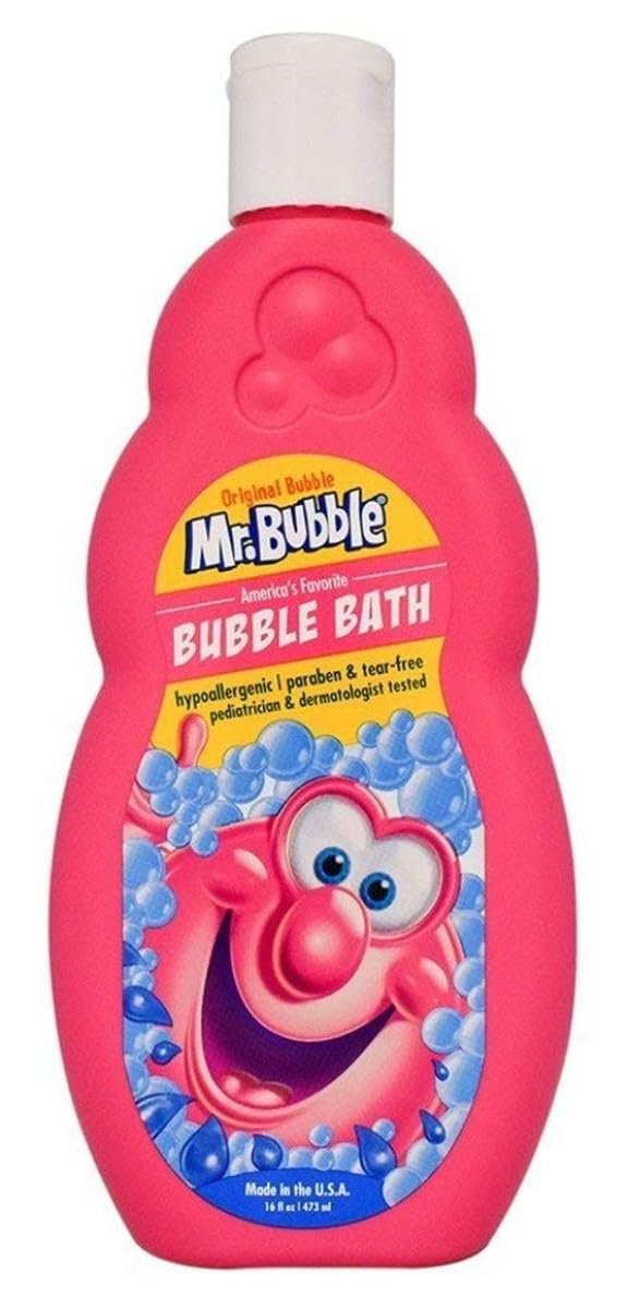 Mr. Bubble Original Bubble Bath - 16 Fl Oz (Pack of 6) - Gentle Formula for Kids & Sensitive Skin Avelisse