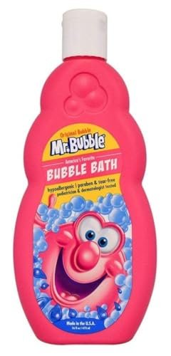 Mr. Bubble Original Bubble Bath - 16 Fl Oz (Pack of 6) - Gentle Formula for Kids & Sensitive Skin Avelisse