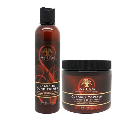 As I Am Leave-In Conditioner & Coconut Cowash Cleansing Conditioner Bundle Avelisse