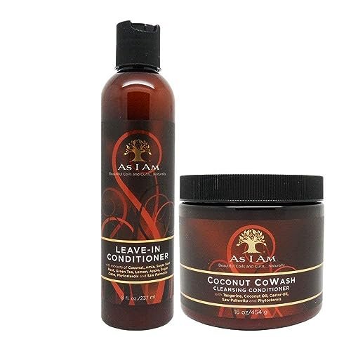 As I Am Leave-In Conditioner & Coconut Cowash Cleansing Conditioner Bundle Avelisse