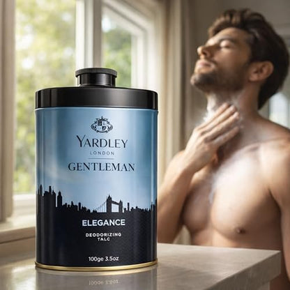 Yardley Elegance Perfumed Talcum Powder 100g - Classic Fragrance Body Powder