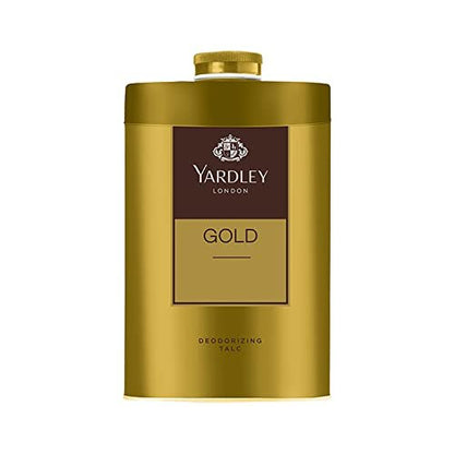 Yardley London Gold Perfumed Talc 250g - Classic Fragrance Talcum Powder