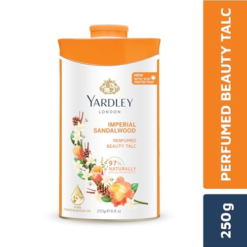 Yardley Sandalwood Perfumed Talc - Classic Scented Body Powder, 250g - görsel 4