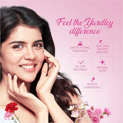Yardley English Rose Perfumed Talc - 250g (8.8 oz) Dusting Powder