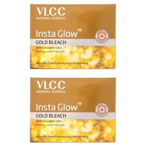 VLCC Natural Sciences Insta Gold Facial Kit - Pack of 2 (30g Each) for Glowing Skin - görsel 2
