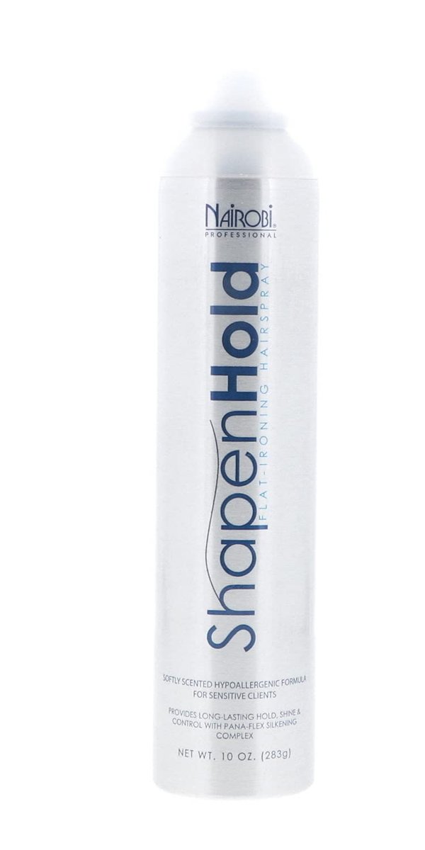 Nairobi Shape n Hold Flat Iron Hairspray 10 oz Avelisse
