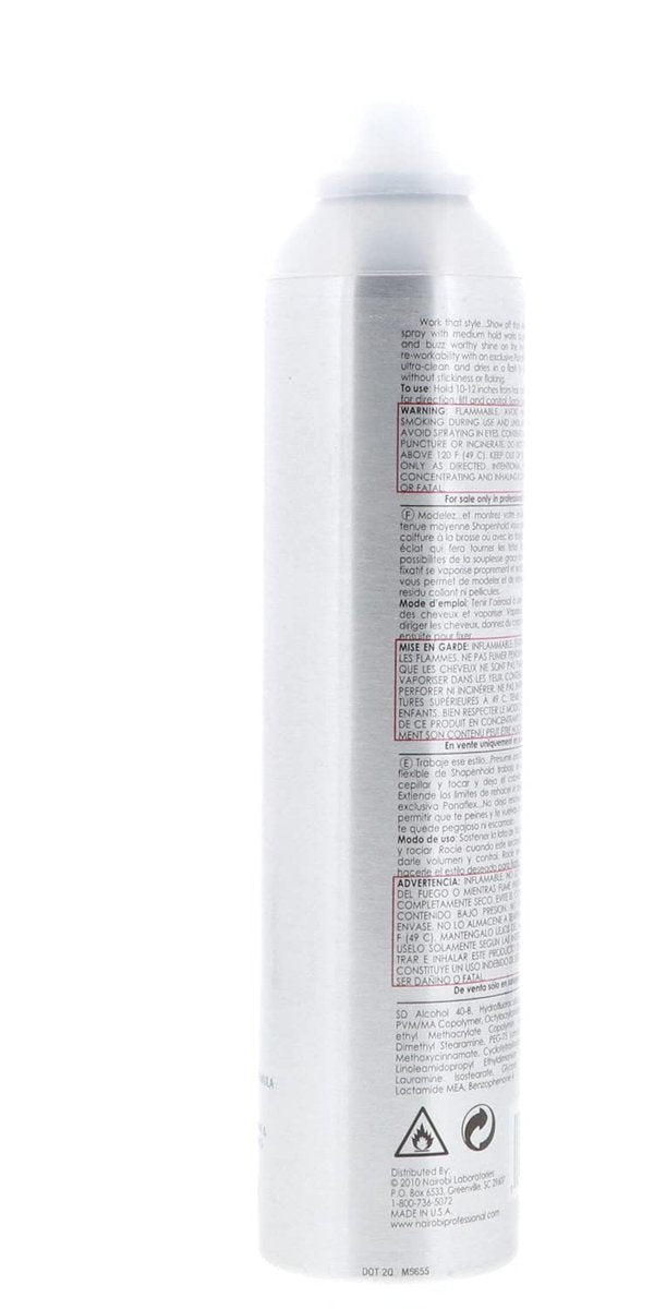 Nairobi Shape n Hold Flat Iron Hairspray 10 oz Avelisse