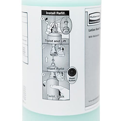 Rubbermaid Commercial FG4013111 Oneshot Liquid Hand Soap Refill, 800mL, Moisturizing Lotion Soap, Pack of 4 Avelisse