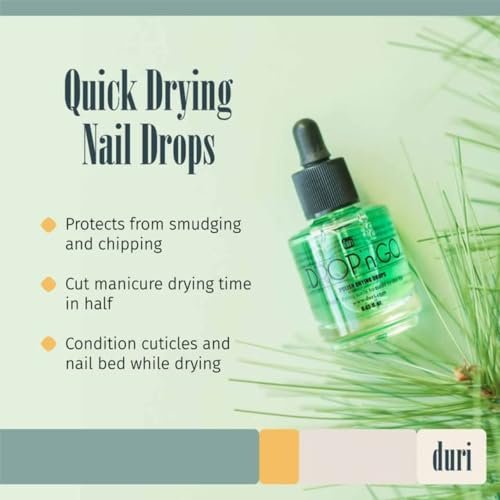 duri Drop'n Go Quick Dry Nail Drops - Fast Drying Drops for Long Lasting Nail Polish, 0.45 fl oz Avelisse