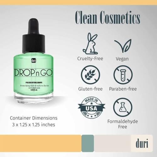 duri Drop'n Go Quick Dry Nail Drops - Fast Drying Drops for Long Lasting Nail Polish, 0.45 fl oz Avelisse