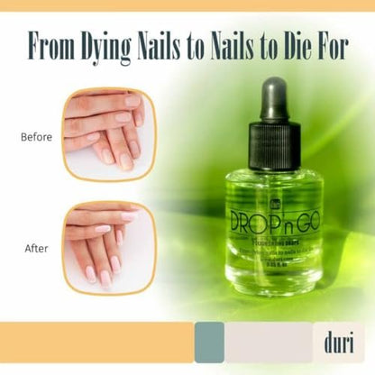 duri Drop'n Go Quick Dry Nail Drops - Fast Drying Drops for Long Lasting Nail Polish, 0.45 fl oz Avelisse
