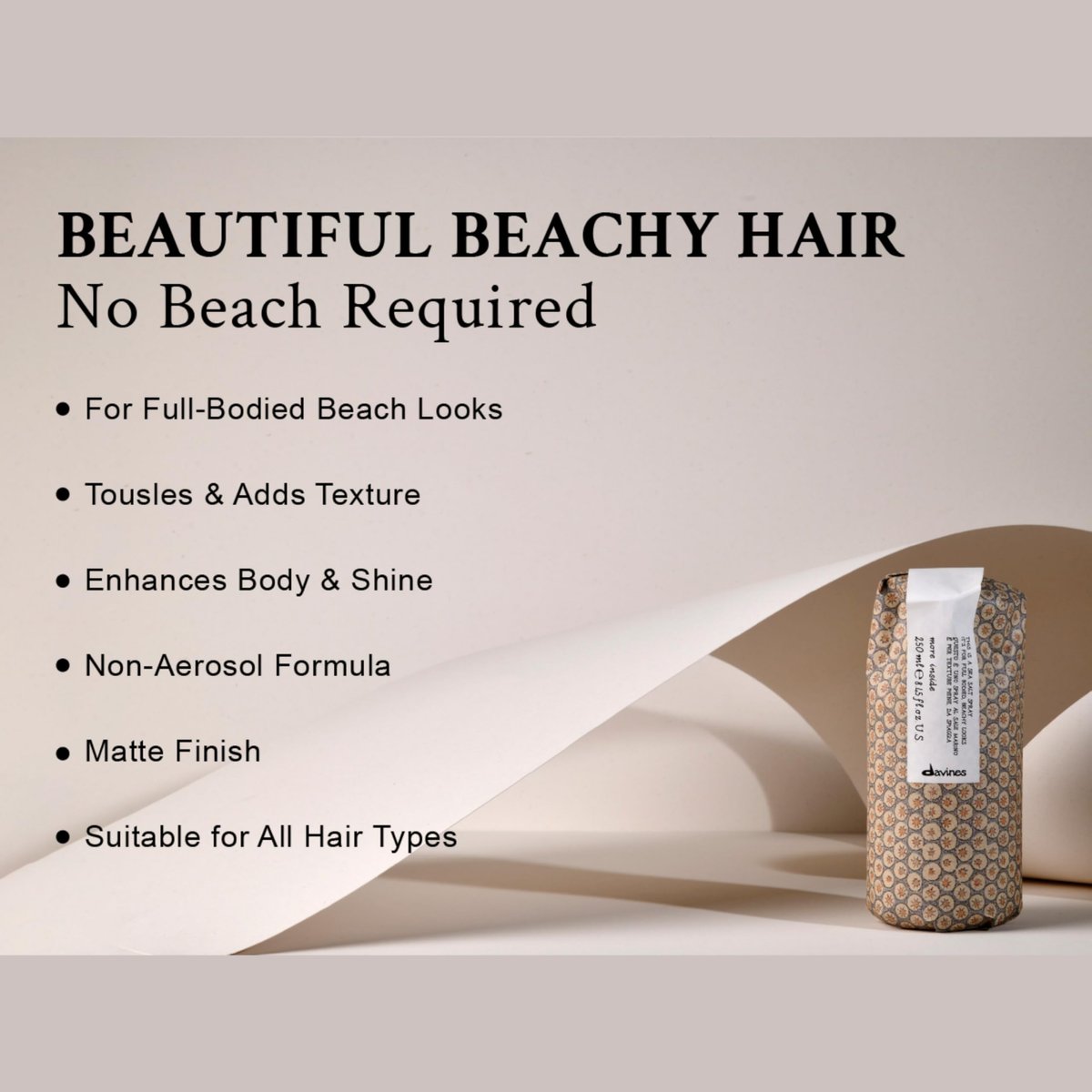 Davines This Is A Sea Salt Spray - Light Hold Beachy Waves & Texture, 8.45 Fl Oz - görsel 11