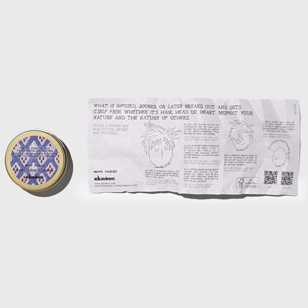 Davines This Is A Strong Dry Wax - Strong Hold Matte Texture for Definition & Separation, 2.54 Fl Oz Avelisse