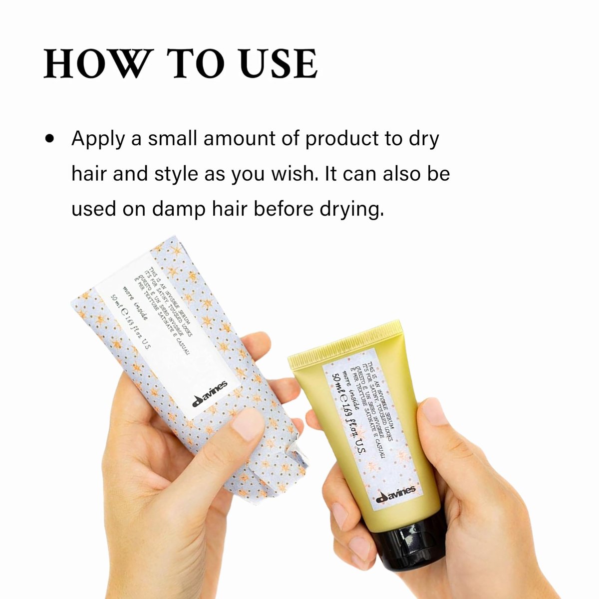 Davines This Is An Invisible Serum – Travel Size Anti-Frizz & Light Hold for Casual Undone Styles, 1.69 Fl Oz Avelisse