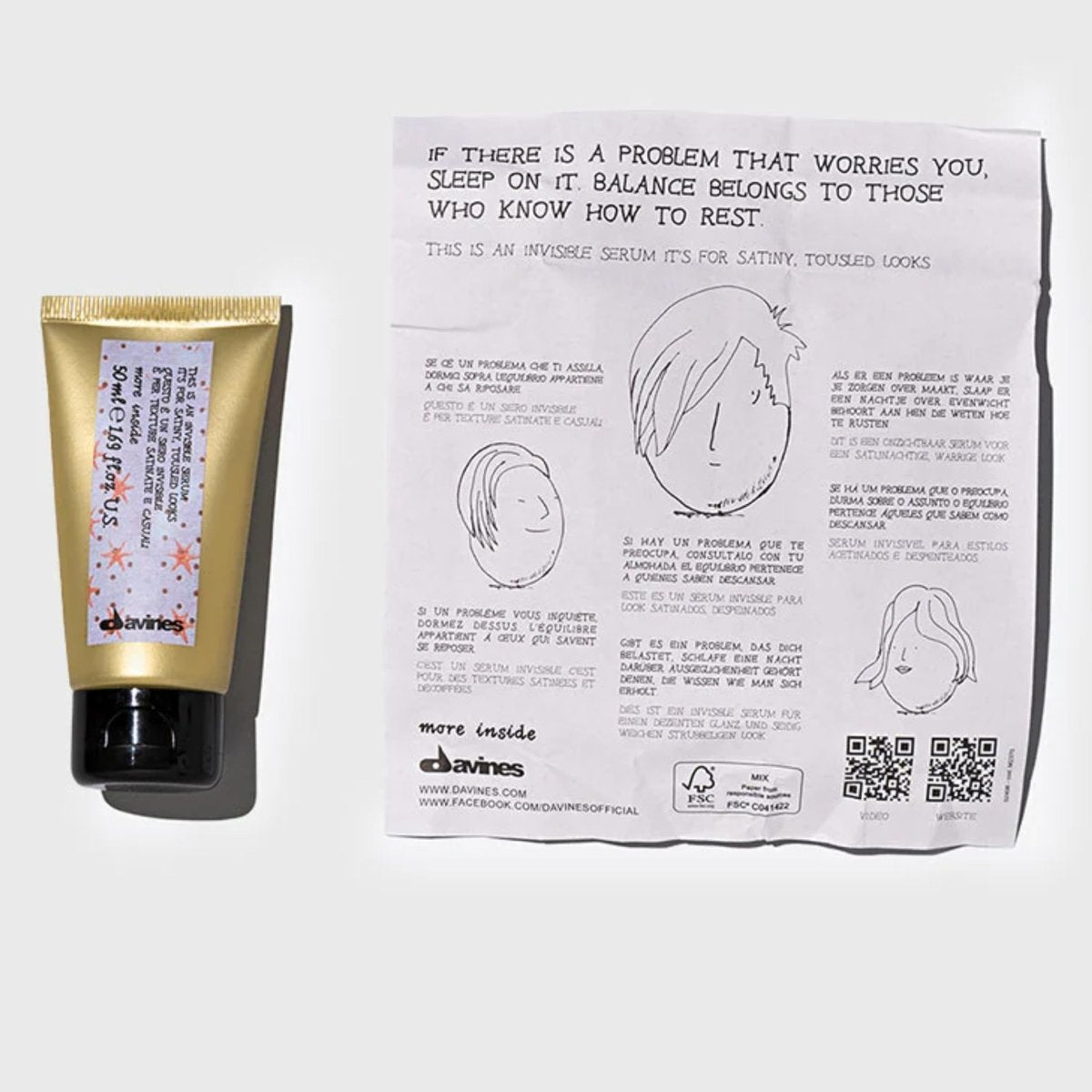 Davines This Is An Invisible Serum – Travel Size Anti-Frizz & Light Hold for Casual Undone Styles, 1.69 Fl Oz Avelisse