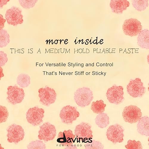 Davines This Is A Medium Hold Pliable Paste - 4.23 Fl Oz, Invisible Finish for Natural Looks Avelisse
