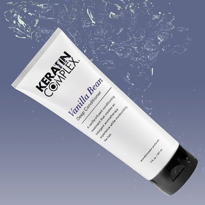 Keratin Complex Vanilla Bean Deep Conditioner - 7 oz | Intense Moisture & Repair for Damaged Hair Avelisse