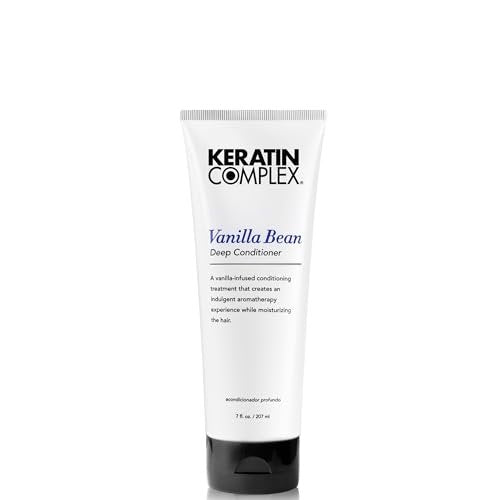 Keratin Complex Vanilla Bean Deep Conditioner - 7 oz | Intense Moisture & Repair for Damaged Hair Avelisse