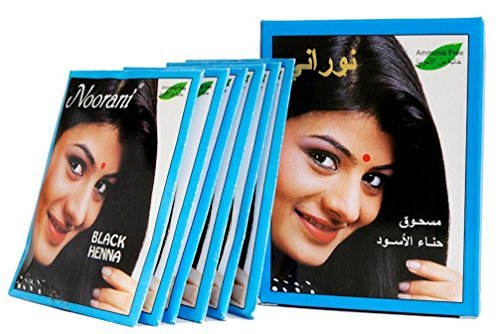 Noorani Black Henna 6 x 10g – Permanent Hair Color & Natural Dye - görsel 12