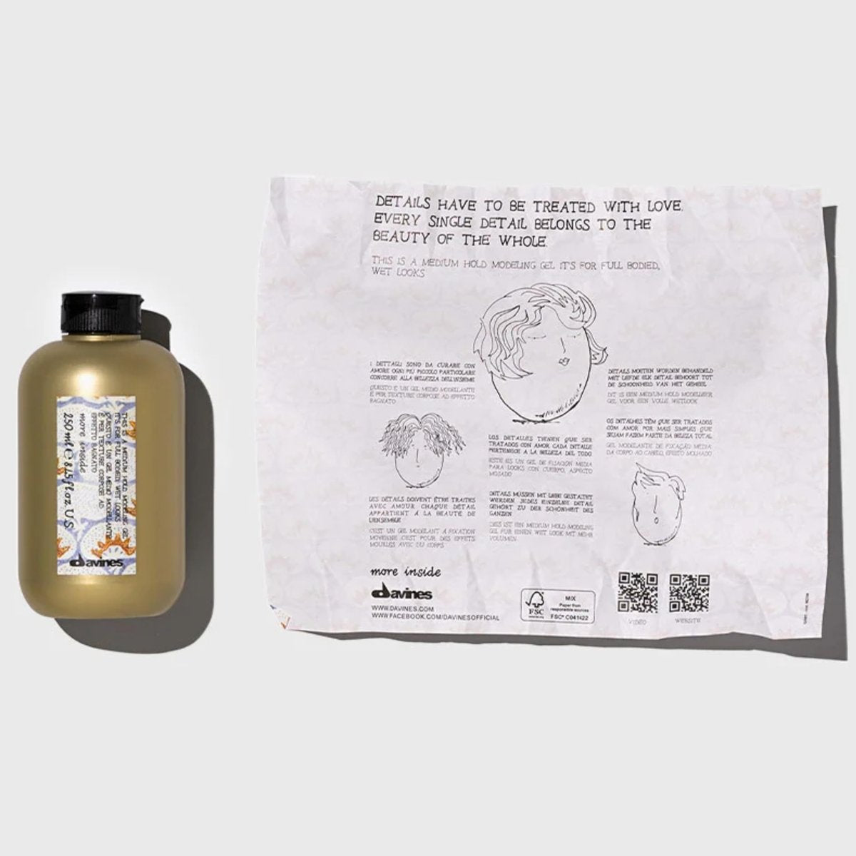 Davines This Is A Medium Hold Modeling Gel - 8.45 Fl Oz - Adds Body & Elasticity for Defined Looks Avelisse