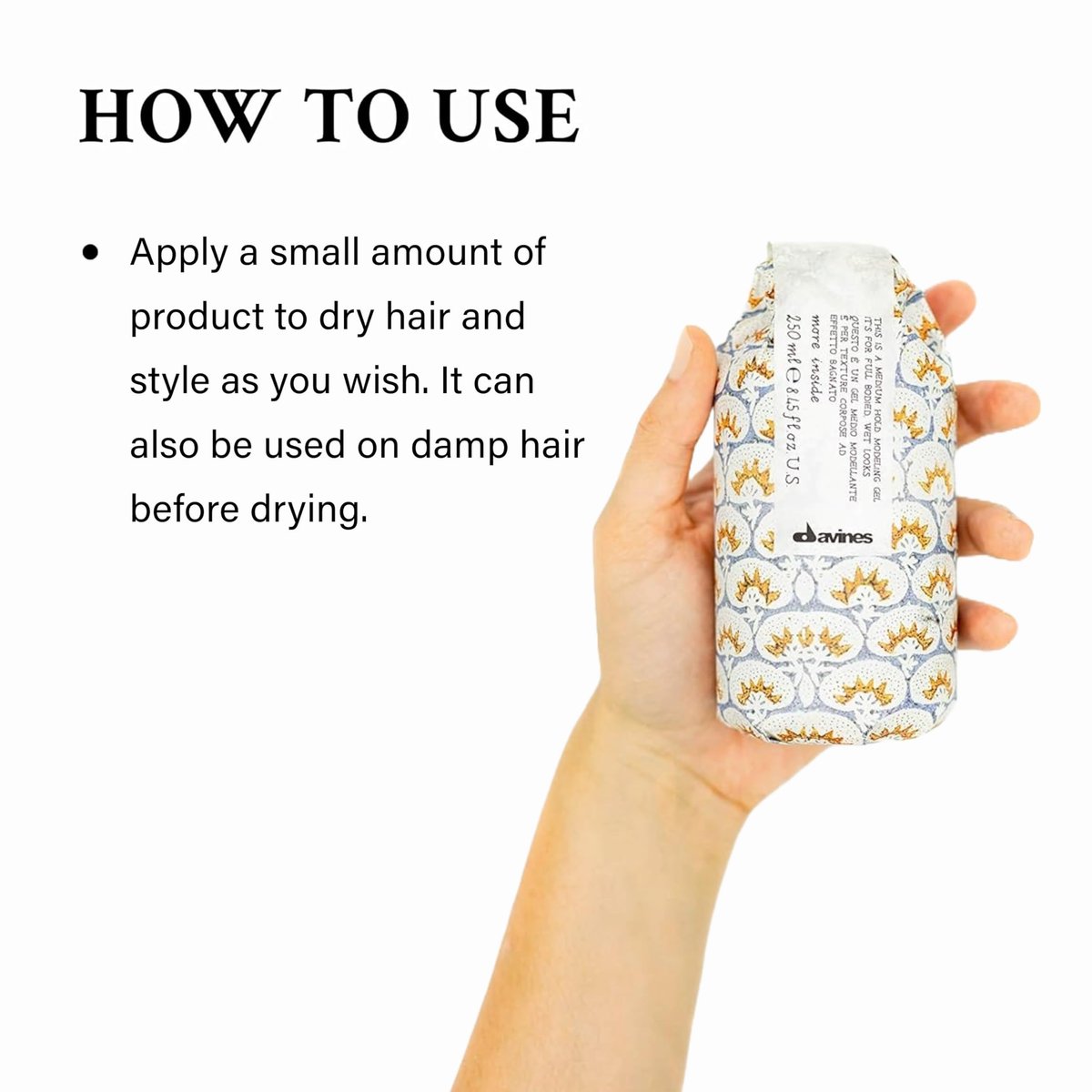 Davines This Is A Medium Hold Modeling Gel - 8.45 Fl Oz - Adds Body & Elasticity for Defined Looks Avelisse