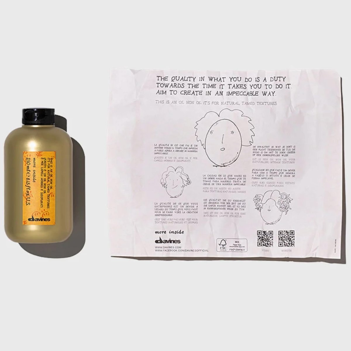 Davines This Is An Oil Non Oil - No Hold Natural Texture & Anti-Frizz Hydrating Fluid, 8.45 Fl Oz Avelisse