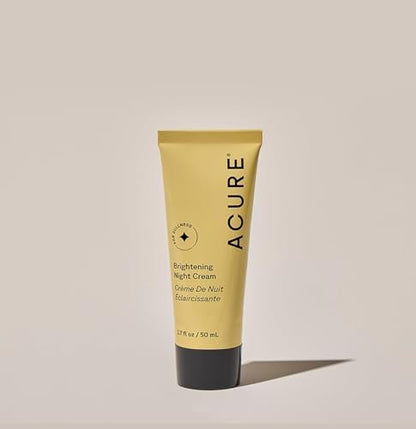 Acure Brightening Night Cream - Radiance Boosting Night Face Cream with Chlorella, Echinacea & Argan Oil for Uneven Skin Tone & Dullness, 1.7 fl oz Avelisse
