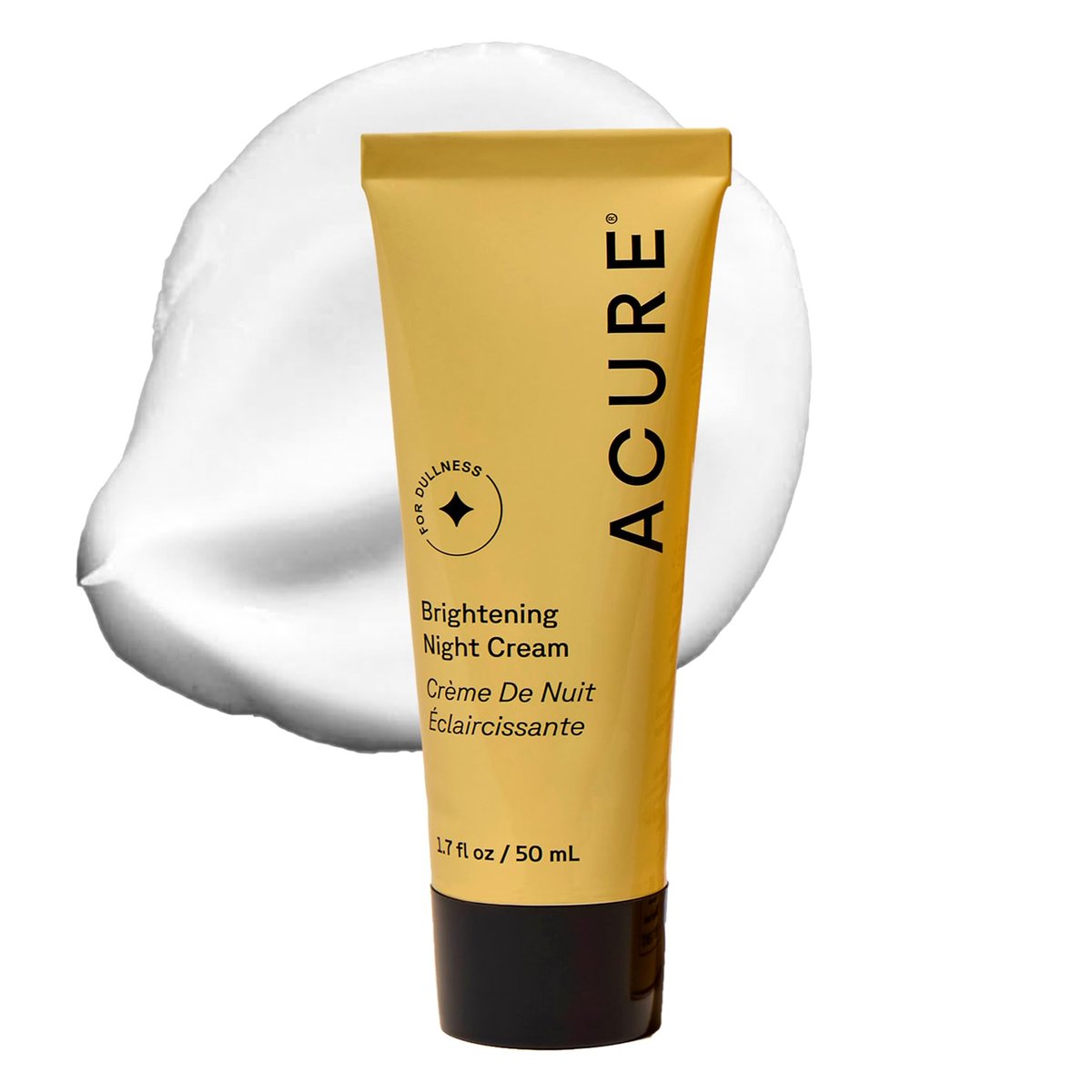 Acure Brightening Night Cream - Radiance Boosting Night Face Cream with Chlorella, Echinacea & Argan Oil for Uneven Skin Tone & Dullness, 1.7 fl oz Avelisse