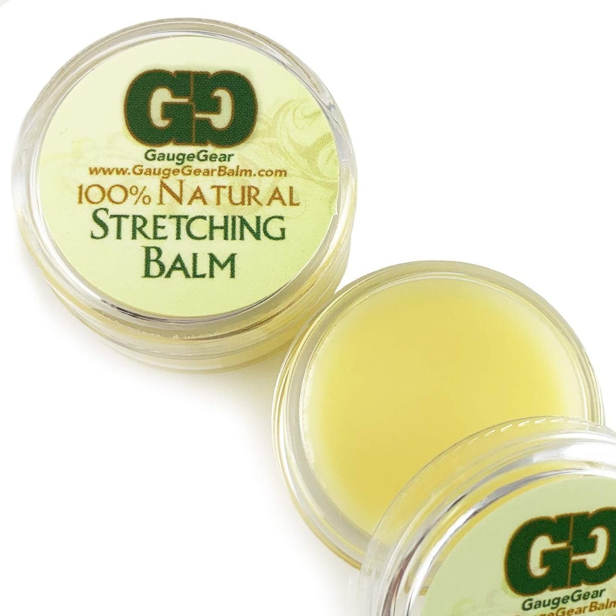 Gauge Gear Ear Stretching Balm – All Natural Moisturizing Salve with Jojoba Oil for Piercing Aftercare & Stretched Skin (10 ml / 0.34 fl oz) Avelisse