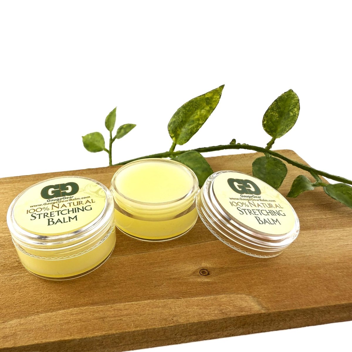Gauge Gear Ear Stretching Balm – All Natural Moisturizing Salve with Jojoba Oil for Piercing Aftercare & Stretched Skin (10 ml / 0.34 fl oz) Avelisse