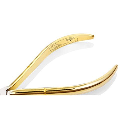 Nghia New Cuticle Nippers C-112-16 (Full Jaw D-555) – Professional Stainless Steel Cuticle Scissors for Precision Manicure & Pedicure, Gold - görsel 7