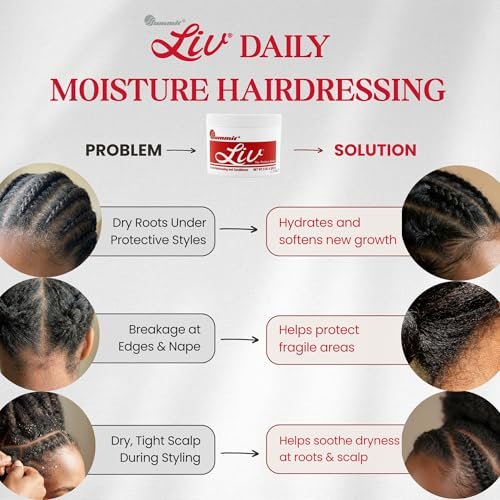 Summit Liv Creme Hairdressing and Conditioner – Deep Moisturizing Treatment for Dry Textured Hair, 8 oz Avelisse