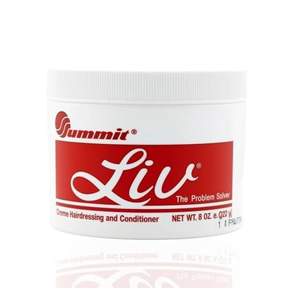 Summit Liv Creme Hairdressing and Conditioner – Deep Moisturizing Treatment for Dry Textured Hair, 8 oz Avelisse